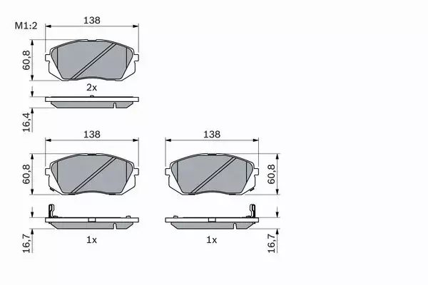 BOSCH TARCZE+KLOCKI PRZÓD HYUNDAI IX35 KIA SPORTAGE 300ML 