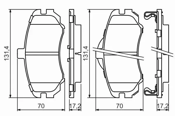 BOSCH KLOCKI HAMULCOWE PRZÓD 0 986 494 426 