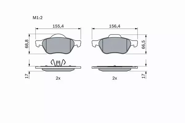 BOSCH TARCZE+KLOCKI PRZÓD RENAULT SCENIC II 280MM 