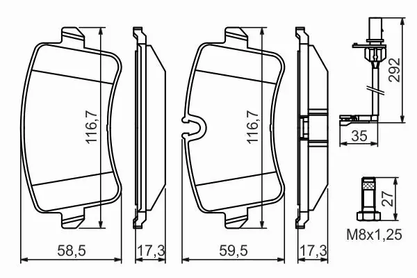 BOSCH TARCZE+KLOCKI PRZÓD+TYŁ AUDI A8 D4 356MM 