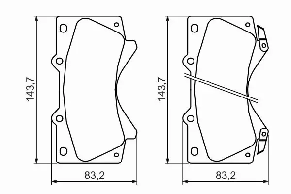 BOSCH KLOCKI HAMULCOWE PRZÓD 0 986 494 449 