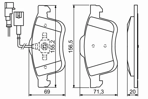 BOSCH KLOCKI HAMULCOWE PRZÓD 0 986 494 453 