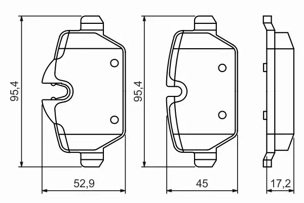 BOSCH KLOCKI HAMULCOWE TYŁ 0 986 494 461 