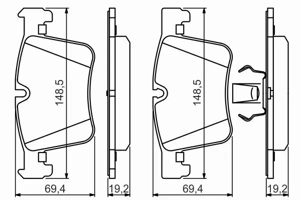 BOSCH TARCZE+KLOCKI P+T BMW 1 F20 F21 2 F22 312MM 