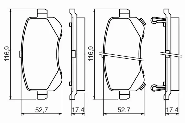 BOSCH TARCZE+KLOCKI TYŁ GRAND CARAVAN V JOURNEY FREEMONT 305MM 