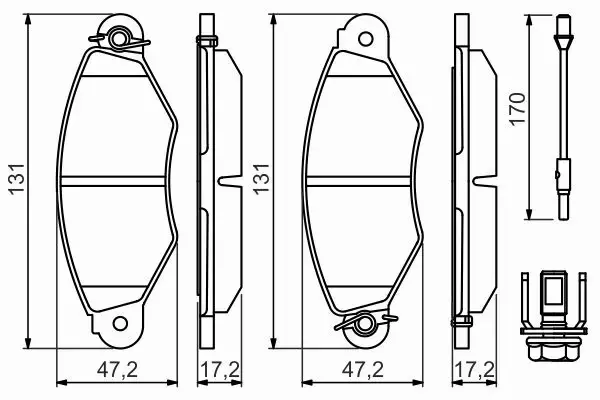 BOSCH KLOCKI HAMULCOWE PRZÓD 0 986 494 507 