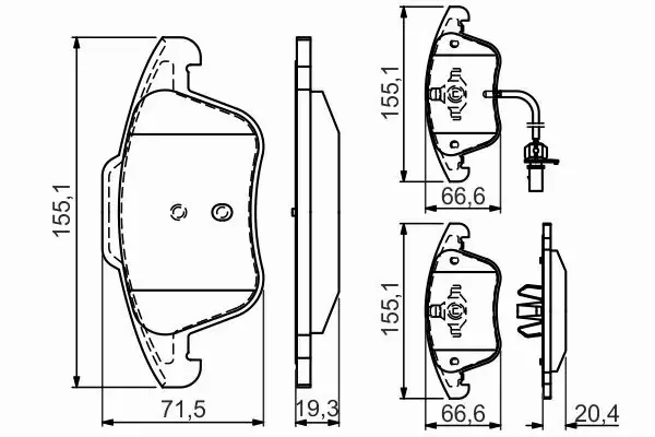 BOSCH TARCZE+KLOCKI P+T AUDI A4 B8 A5 8T 314MM 