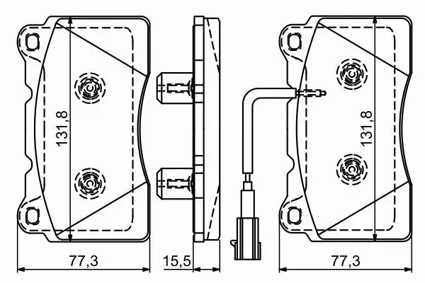 BOSCH KLOCKI HAMULCOWE PRZÓD 0 986 494 539 