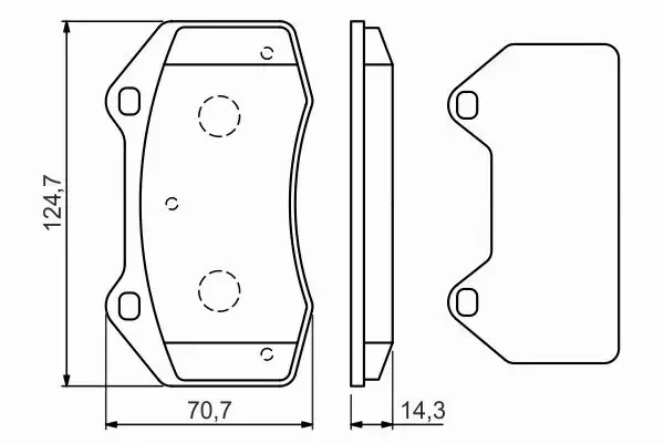 BOSCH KLOCKI HAMULCOWE PRZÓD 0 986 494 551 