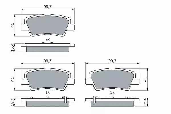 BOSCH TARCZE+KLOCKI PRZÓD+TYŁ HYUNDAI TUCSON KIA SPORTAGE EL.RĘCZNY 305+302MM 