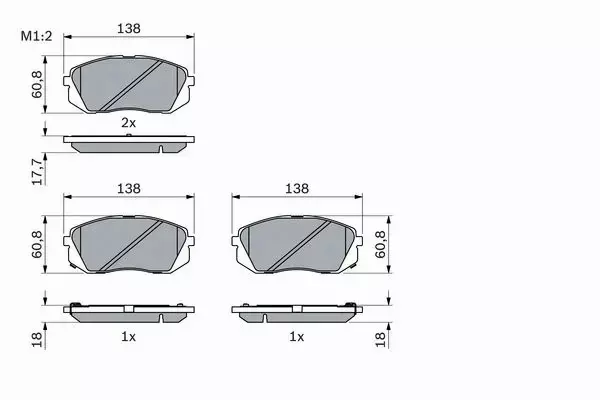 BOSCH TARCZE+KLOCKI PRZÓD+TYŁ HYUNDAI TUCSON KIA SPORTAGE EL.RĘCZNY 305+302MM 