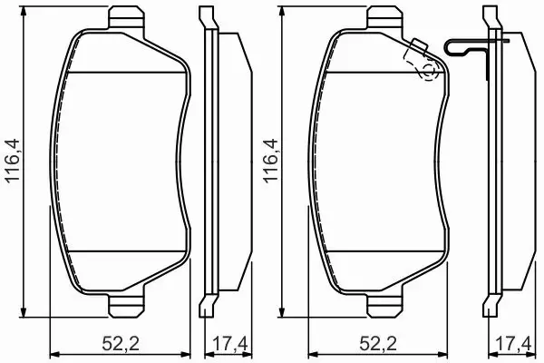 BOSCH KLOCKI HAMULCOWE PRZÓD 0 986 494 573 