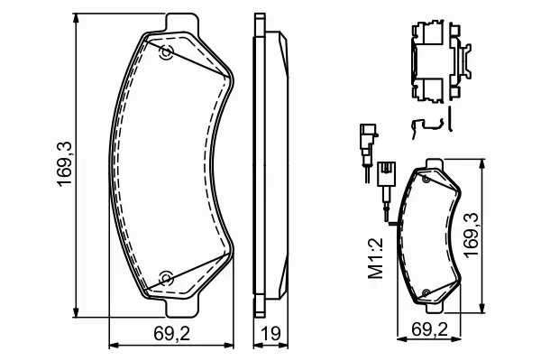 BOSCH KLOCKI HAMULCOWE PRZÓD 0 986 494 580 