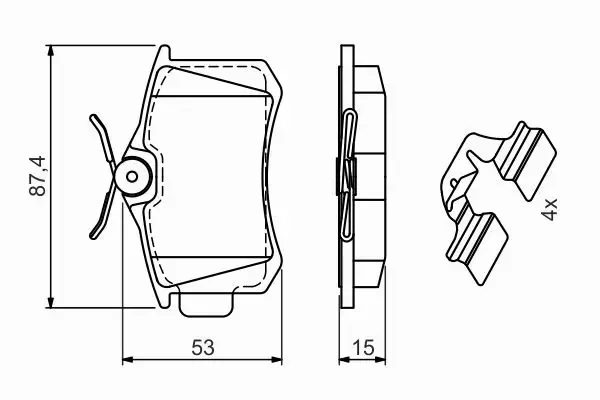 BOSCH TARCZE + KLOCKI VW PASSAT B5 AUDI A6 TYŁ  