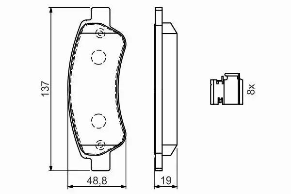 BOSCH KLOCKI HAM DUCATO JUMPER BOXER 06- MULTIJET 