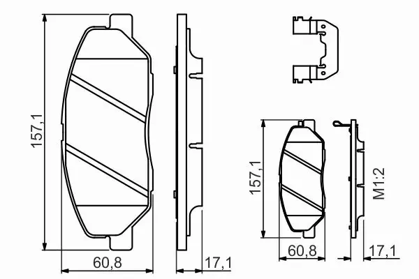 BOSCH KLOCKI HAMULCOWE PRZÓD 0 986 494 631 