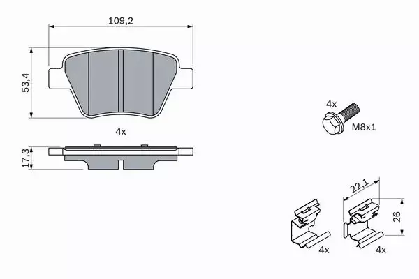 BOSCH TARCZE+KLOCKI P+T VW GOLF VI TOURAN 312MM 