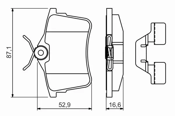 BOSCH TARCZE+KLOCKI P+T PEUGEOT PARTNER II 283MM 