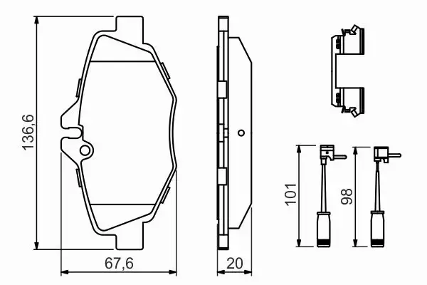 BOSCH TARCZE+KLOCKI PRZÓD MERCEDES E W211 295MM 