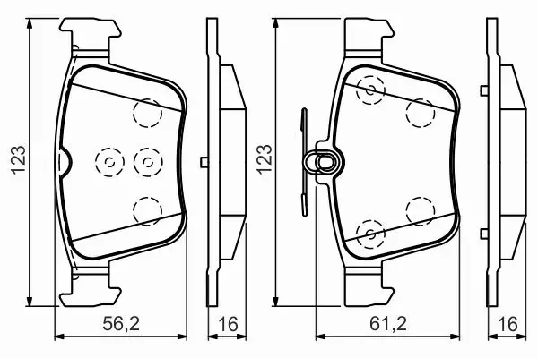 BOSCH TARCZE+KLOCKI TYŁ VW GOLF VII PASSAT B8 310MM 