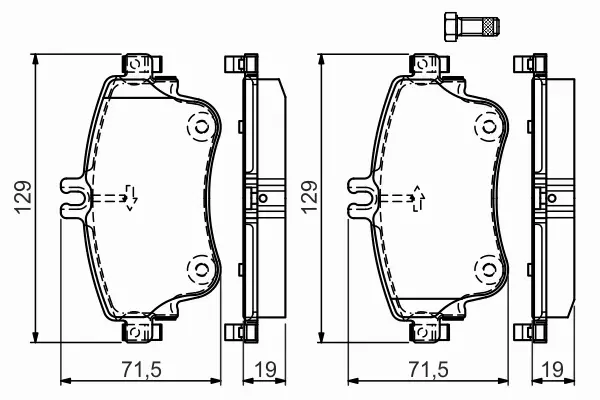 BOSCH KLOCKI HAMULCOWE PRZÓD 0 986 494 663 