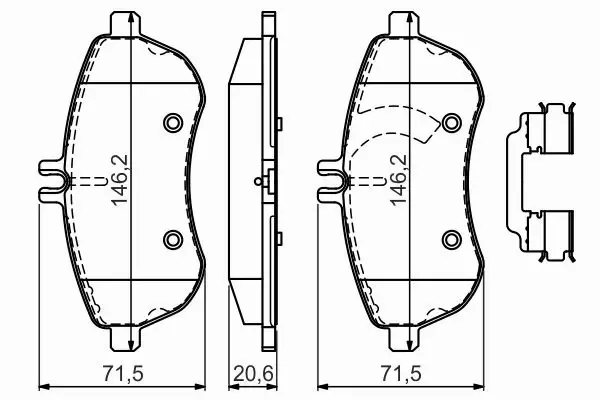 BOSCH KLOCKI HAMULCOWE PRZÓD 0 986 494 667 