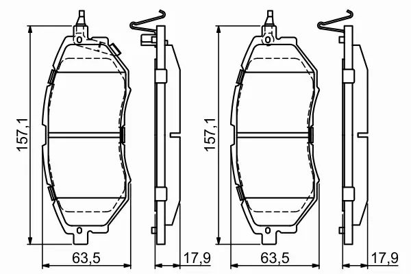 BOSCH KLOCKI HAMULCOWE PRZÓD 0 986 494 679 