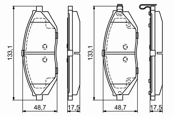 BOSCH KLOCKI HAMULCOWE PRZÓD 0 986 494 684 