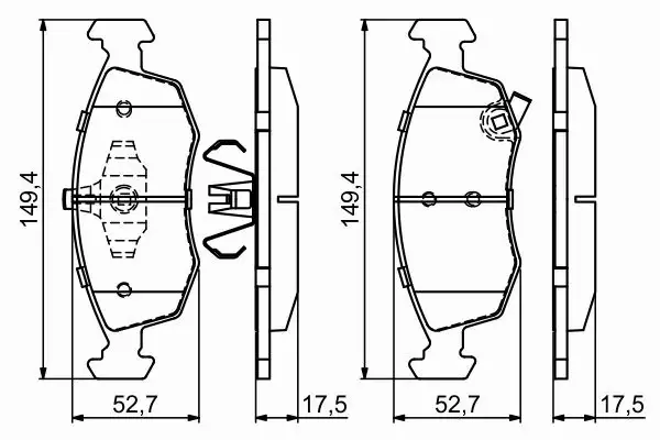 BOSCH KLOCKI HAMULCOWE PRZÓD 0 986 494 687 