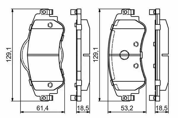 BOSCH KLOCKI HAMULCOWE PRZÓD 0 986 494 690 