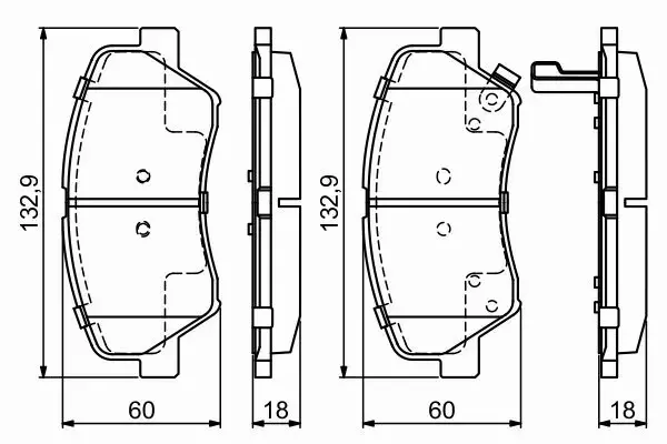 BOSCH KLOCKI HAMULCOWE PRZÓD 0 986 494 691 