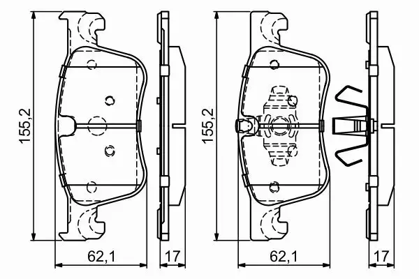 BOSCH TARCZE+KLOCKI P CITROEN C4 PICASSO II 283MM 