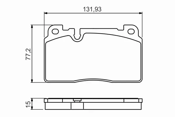 BOSCH KLOCKI HAMULCOWE PRZÓD 0 986 494 702 