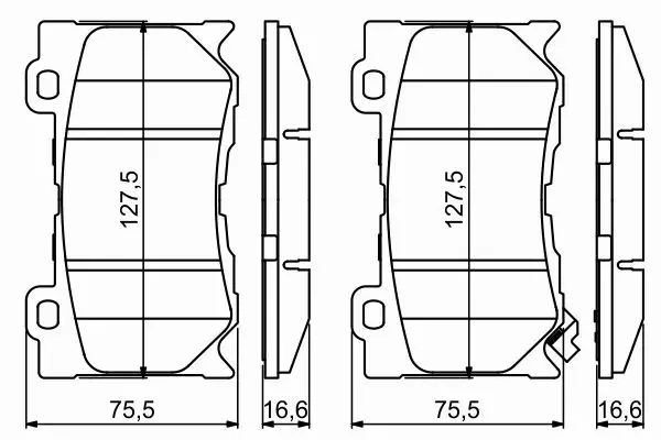 BOSCH KLOCKI HAMULCOWE PRZÓD 0 986 494 707 