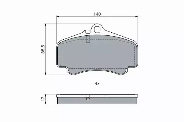 BOSCH KLOCKI HAMULCOWE PRZÓD 0 986 494 710 