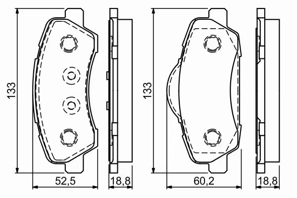 BOSCH KLOCKI HAMULCOWE PRZÓD 0 986 494 713 