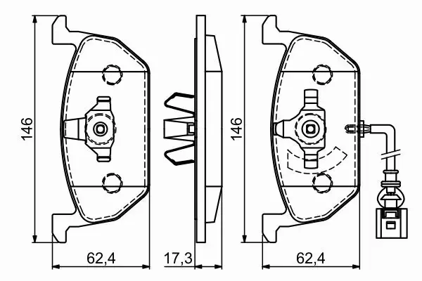 BOSCH KLOCKI HAMULCOWE PRZÓD 0 986 494 721 