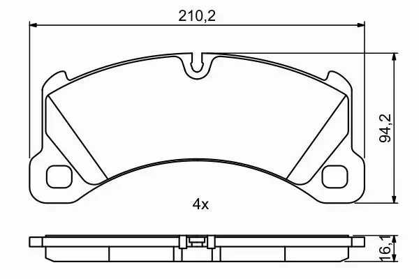 BOSCH KLOCKI HAMULCOWE PRZÓD 0 986 494 757 