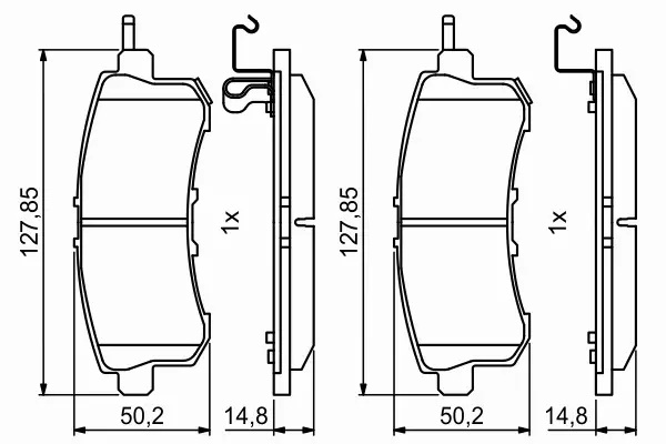 BOSCH KLOCKI HAMULCOWE TYŁ 0 986 494 778 