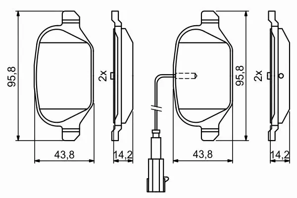 BOSCH KLOCKI HAMULCOWE TYŁ 0 986 494 779 