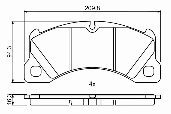 BOSCH KLOCKI HAMULCOWE PRZÓD 0 986 494 787 