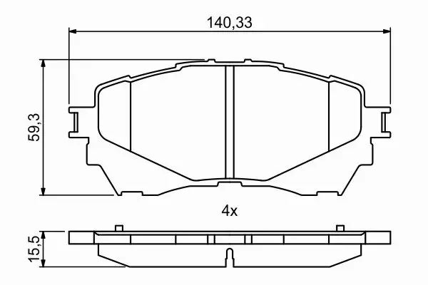 BOSCH KLOCKI HAMULCOWE PRZÓD 0 986 494 793 