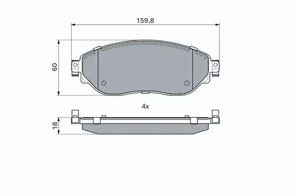 BOSCH KLOCKI HAMULCOWE PRZÓD 0 986 494 817 