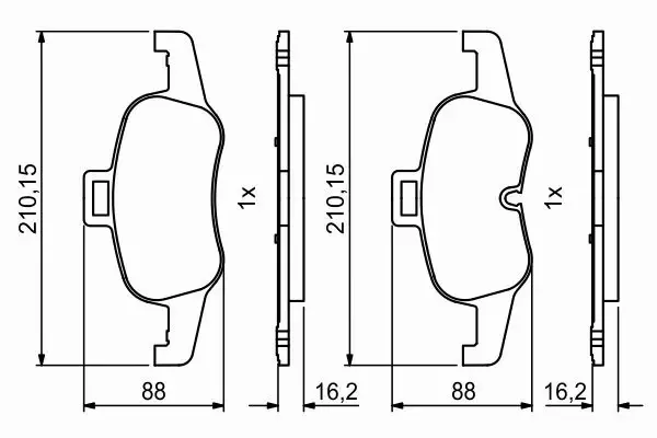 BOSCH KLOCKI HAMULCOWE PRZÓD 0 986 494 820 