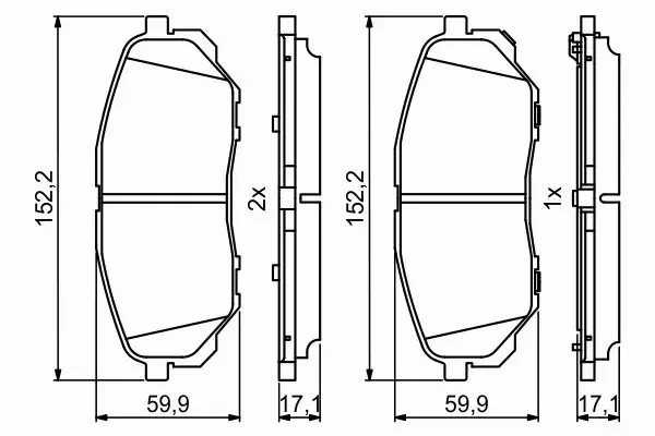 BOSCH KLOCKI HAMULCOWE PRZÓD 0 986 494 827 