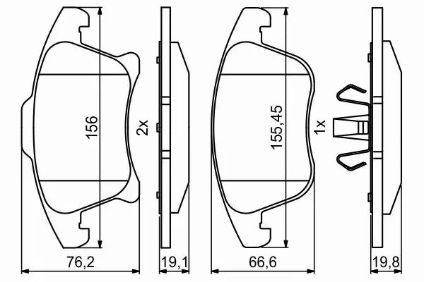 BOSCH TARCZE+KLOCKI PRZÓD FORD GALAXY III 300MM 