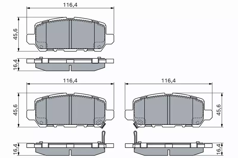 BOSCH KLOCKI HAMULCOWE TYŁ 0 986 494 838 