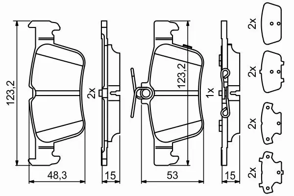 BOSCH TARCZE+KLOCKI TYŁ FORD GALAXY III 302MM 