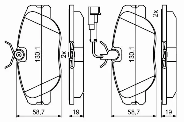 BOSCH KLOCKI HAMULCOWE PRZÓD 0 986 494 851 