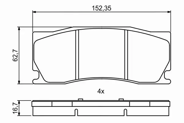 BOSCH KLOCKI HAMULCOWE PRZÓD 0 986 494 868 